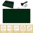 thumbnail image 2 of Tcbosik 8' x 50' Fence Privacy Screen, HDPE Fabric Meshing Cover for Deck, Patio, Backyard, Poolside, Dark Green, 2 of 7