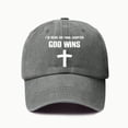 thumbnail image 2 of Yuanlong Unisex Washed Baseball Cap Embroidered Cross All-Season Cap Graphic Print Stylish Beach Vacation Headwear, 2 of 3