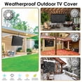 thumbnail image 2 of HOMEYA Outdoor TV Cover LED Flat Screen Television Protector Universal Weatherproof Waterproof Universal, Black, Fits 70" - 75", 2 of 9
