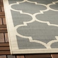 thumbnail image 4 of SAFAVIEH Courtyard Alyssa Geometric Indoor/Outdoor Runner Rug, Anthracite/Beige, 2'3" x 14', 4 of 7