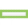 Teacher Created Resources Tcr4798 Lime Polka Dots Name Plates