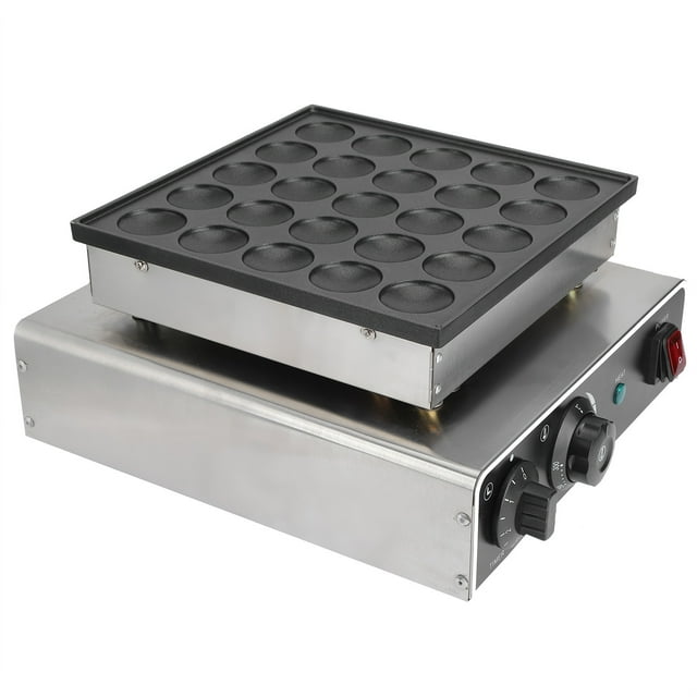 Máquina eléctrica para hacer gofres y tortitas aparato de cocina con perilla de ajuste de temperatura 25 agujeros 950W calentamiento rápido ANGGREK Otros