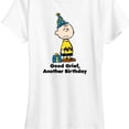thumbnail image 3 of Peanuts - Good Grief Another Birthday  - Women's Short Sleeve Graphic T-Shirt, 3 of 6