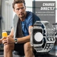 thumbnail image 6 of KOMI Compatible for Clear Apple Watch Band 41mm 40mm 38mm 42mm 44m 45mm 49mm with Case, Women Glitter Bling Sport Strap for iWatch Band Ultra 2/1 Series 9 8 7 6/SE 5 4 3 2 1, Clear, 6 of 7