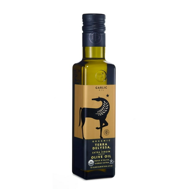 Huile d'olive extra vierge biologique tunisienne de Terra Delyssa - Ail 250 ml