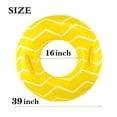 thumbnail image 6 of 2 Pack Inflatable Pool Tubes with handles, Yellow Pool Floaties for Adults, 39” Pink Swimming Floats for Teens, 6 of 7
