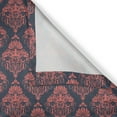 thumbnail image 6 of Ambesonne Retro Valance & Curtain, Shabby Damask Rococo, 55"x30", Dark Coral Blue Grey, 6 of 6