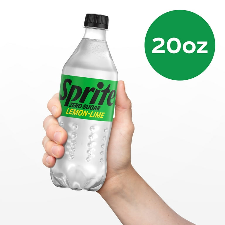 Sprite Zero Sugar, Diet Lemon Lime Soda Pop, 20 fl oz Bottle
