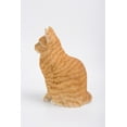 thumbnail image 3 of Garden Decor Animal Statue Orange Tabby Cat Sitting, 3 of 5