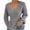 Gray, variant on IROINNID Womens Sweater V-Neck Pullover Sweater Solid Color Comfy Mid-Length Long Sleeve Sweater