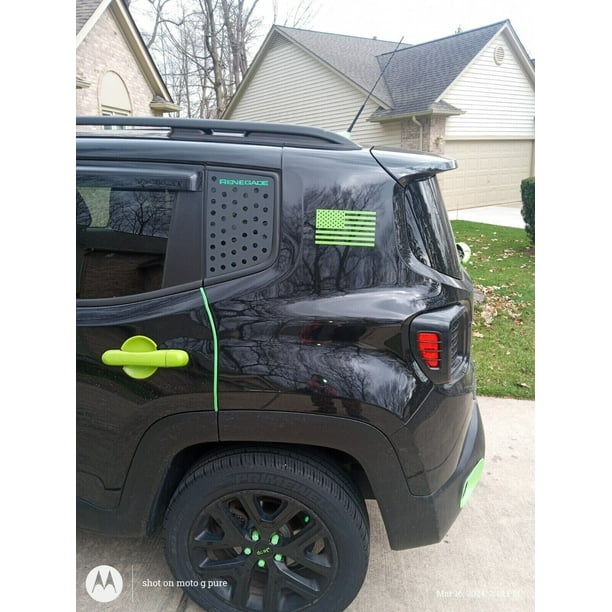 Antena Corta Negra 4" Para Jeep Renegade 2015-2022 - Repuesto Directo AM/FM