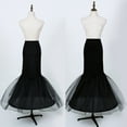 thumbnail image 2 of Women Crinoline Petticoat Black Mermaid Hoop Skirt Ball Gown Slip Underskirt, 2 of 10