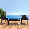 thumbnail image 1 of Compamia Sky 3 Piece Patio Conversation Set in Black, 1 of 4