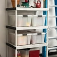 thumbnail image 4 of IRIS 45 Qt. Plastic Storage Bins with Lids, Stackable Storage Containers, Totes, 4 Pack, 4 of 9