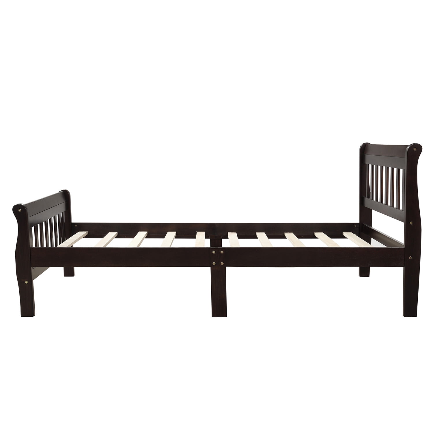 Private Jungle Sale Wood Platform Beds with Headboard/Footboard/Wood Slat Support, Twin Bed Frame Panel Sleigh Bed, Espresso Private Jungle Sale Wood Platform Beds with Headboard/Footboard/Wood Slat Support, Twin Bed Frame Panel Sleigh Bed, Espresso