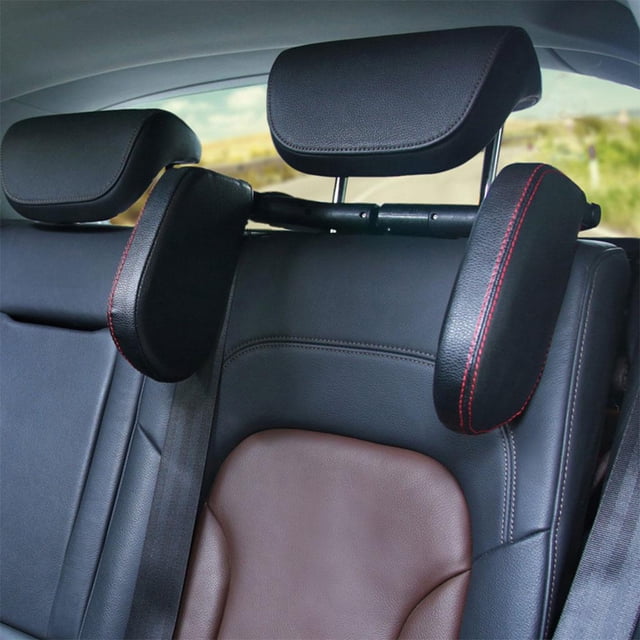 Asiento de coche Reposacabezas Trasero para la cabeza Soporte para el cuello Rojo Cola Reposacabezas de asiento de coche