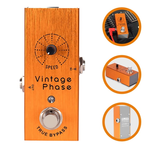 LOLIPPYY Orange Guitar Effect Processor 1 Set with Bypass and Analog for Electric Guitars