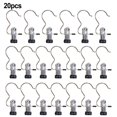 thumbnail image 5 of Stainless Steel Clothes Hanger Clips Adjustable Design for Various Sizes Neat and Organized Wardrobe Usage 10/20/30 Pack, 5 of 5