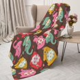 thumbnail image 3 of Gaeub Cute Elephants Print Flannel Throw Blanket, Home Fleece Throw Blanket for Couch or Bed,Decorative Blankets,Lightweight Fuzzy Flannel Blanket-80"x60", 3 of 6