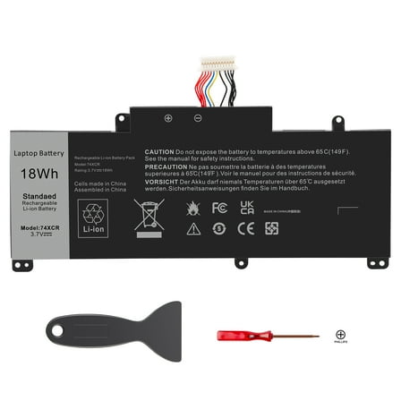 74XCR Laptop Battery Compatible with Dell Venue 8 Pro 5830 T01D Tablet Series Notebook 5830 32GB T01D 074XCR X1M2Y 0X1M2Y VXGP6 0VXGP6 3.7V 18Wh