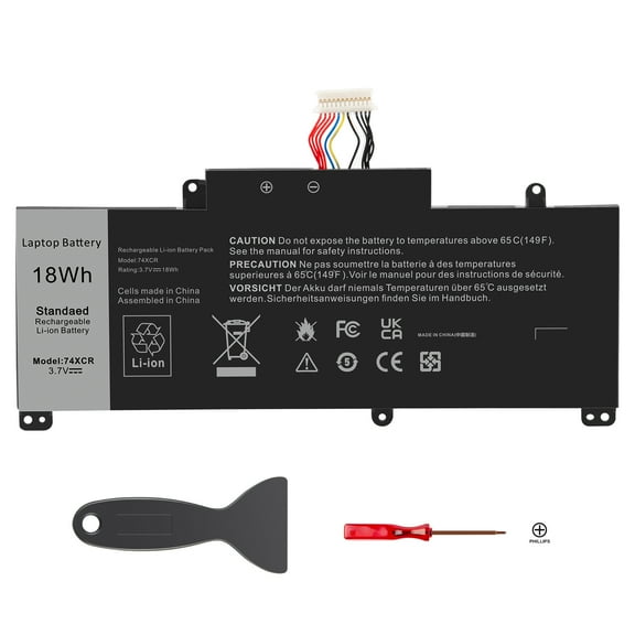 74XCR Laptop Battery Compatible with Dell Venue 8 Pro 5830 T01D Tablet Series Notebook 5830 32GB T01D 074XCR X1M2Y 0X1M2Y VXGP6 0VXGP6 3.7V 18Wh