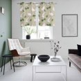 thumbnail image 3 of Cute Rabbits Kitchen Curtains Window Panels, Country Leaves Botanical Cartoon Bunny Beige Insulated Window Treatment Curtain, Grommet Curtains for Bedroom/Living Room/Bathroom, 2 Piece 27.5"Wx39"L, 3 of 8