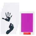 thumbnail image 1 of Uxcell Inkless Handprint and Footprint Kit, 4x7 Inch Mess Free Pet Paw Print Kit 1 Rose Red Inkless Print Pads + 4 Imprint Cards Clean Touch Ink Pad for Keepsake Gift and Pets Imprint, 1 of 7