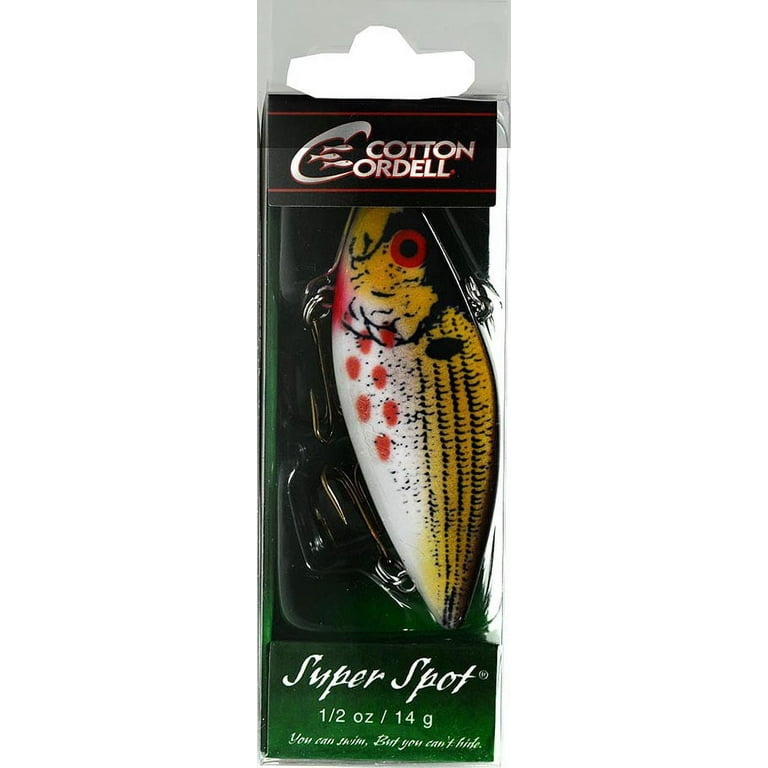 Cotton Cordell Super Spot Fishing Lures, Wounded Shad, 3-Inch