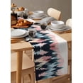 thumbnail image 6 of Ldtrchee Pink Mountain Table Runner 70 Inches, Modern Geometric Forest Trees Silhouette Bed Runner Dresser Scarves Tabletop for Indoor Outdoor Parties/Ceremony/Banquet, 13" x 70", 6 of 8