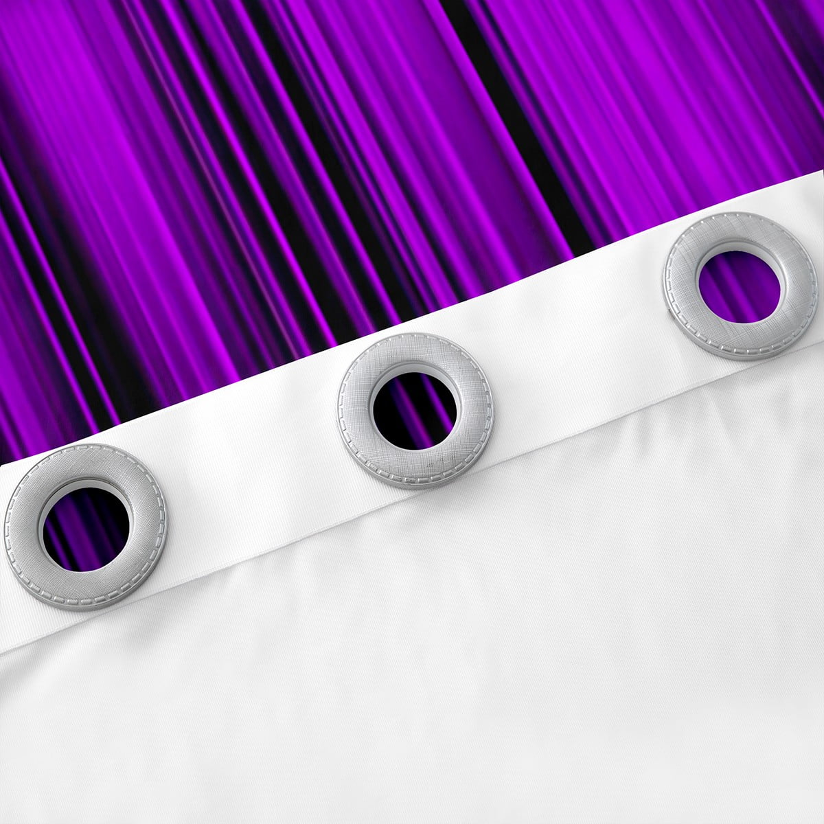Black and Purple Curtains Abstract Ombre Bedroom Curtains, Modern Gradient Window Treatments Room Decor