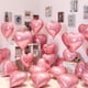 thumbnail image 2 of 20 Globos de Aluminio con Forma de Corazón Rosa, Globos de Aluminio con Forma de Corazón de 18 Pulgadas, Globos de Aluminio con Forma de Corazón para el Día de San Valentín, Boda, Despedida de Soltera, 2 of 5
