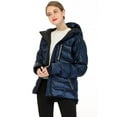 thumbnail image 3 of Orolay Women Warm Down Jacket with Hood Unique Quilting Coat Navy 2XL, 3 of 6