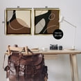 thumbnail image 4 of Stupell Industries Classic Abstract Neutral Shape Abstract Painting Gold Floater Framed Canvas Art Print Wall Art, 25 x 25, Set of 2, 4 of 10