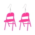 thumbnail image 2 of Xihbxyly Pendientes de Silla Plegable, Joyería Miniatura Única, Collar Deportivo Llamativo, Diseño Acrílico Duradero, Apoya La Igualdad y La Resiliencia, Ideal para Activistas y Políticos, Incluye Un, 2 of 4