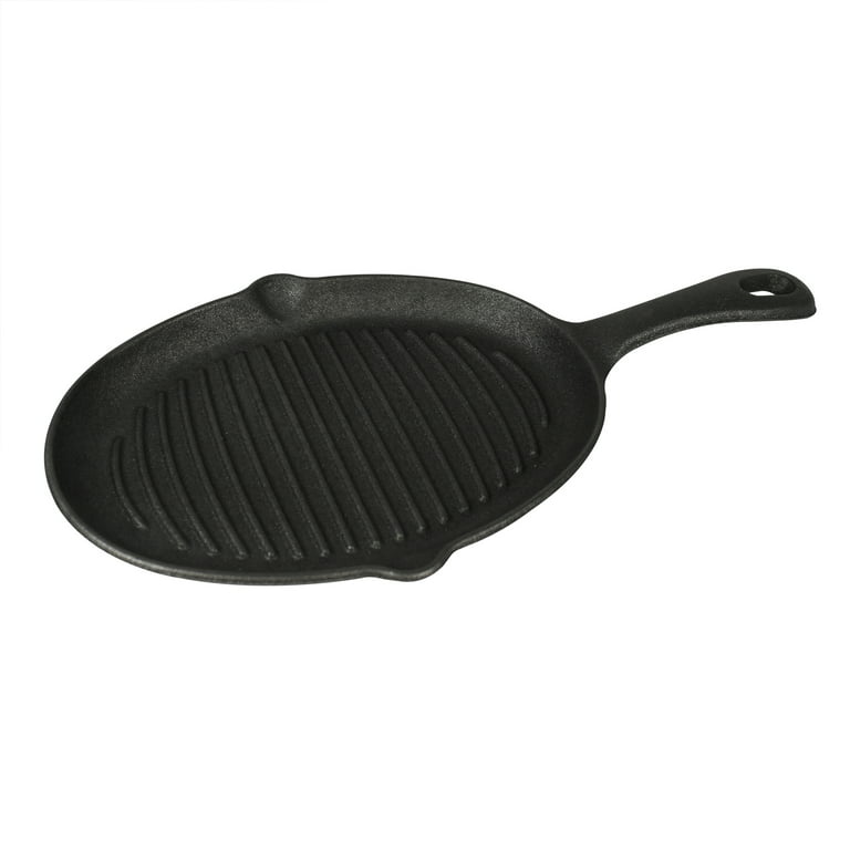 Jim Bean Cast Iron Skillet with Handle Mitt and Wooden Trivet