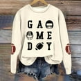 thumbnail image 4 of Football Sweatshirts for Women Crew Neck Long Sleeve Pullover Shirt Rugby Graphic Printed 2025 Basic Tee Fall Casual Y2K Tops, 4 of 5