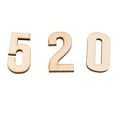 thumbnail image 5 of Tachiuwa 6x10 Pieces Natural Wood Wooden Numbers Shape Pieces for Kids Arts Crafts DIY, 5 of 9