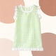 thumbnail image 5 of Niña Bebé Vestido de Verano Encaje a Cuadros Vestido de Cuello para Niñas Pequeñas, 5 of 6