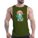 thumbnail image 2 of Camiseta sin mangas de cuello redondo para hombre, informal, para uso diario, fitness, cómoda, transpirable, para uso exterior, moda para las cuatro estaciones, secado rápido, 2 of 5