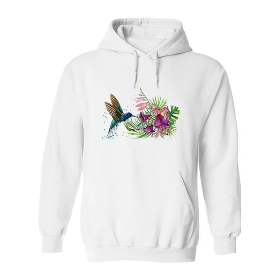 Blue Hummingbird Hoodie Women -Image by Shutterstock, Female XX-Large