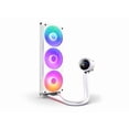 thumbnail image 5 of NZXT RL-KR360-W2 Kraken Plus RGB 360 mm White AIO Liquid Cooler with 1.54 in. LCD & RGB Core Single Frame Fan, 5 of 8