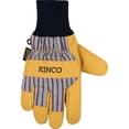 thumbnail image 4 of Kinco Men's Outdoor Knit Wrist Work Gloves - Insulated - 1 Pair, Yellow, Medium, 4 of 8