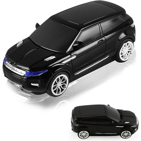 KUYHRF Car Mouse Wireless Mouse,2.4GHz Cool Sport SUV Car Shape Mouse Optical Mouse1600 DPI with USB Receiver Computer Mouse for PC/Computer/Laptop-Black