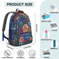 thumbnail image 5 of Pioneer Flower Backpack for School,Cute School Bag,Schoolbag with Adjustable Shoulder Straps & Padded Back,16.9 Inch, 5 of 5