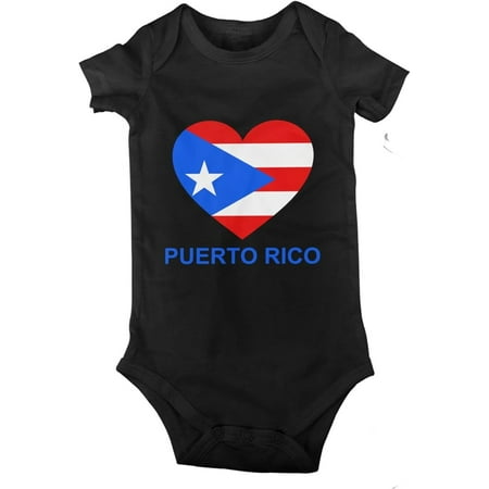 

Love Puerto Rico Baby Jersey Bodysuit Romper Jumpsuit Short Sleeve T-Shirt Playsuit