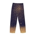 thumbnail image 5 of Xecao Gold Black Glitter Men's Straight Lounge Pajama Pants: The Ultimate in Comfortable Sleepwear, 5 of 9