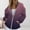 Purple, variant on VISALY Womens Zip Up Hoodies Sweater Jacket Fall Jacket Oversized Pocket Sweatshirt Casual Zipper Jacket Solid Color Long Sleeve Tops Comfy Sweaters Plain Hoodie Fall Sweaters Blue L