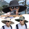 thumbnail image 2 of Breathable Sun Fisherman Hat UV Protection Visor Brim Hat Bucket Cap Outdoor λζ, 2 of 8