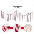 thumbnail image 3 of Nkmbld 4th of July Patriotic Stripe Bunting, Nylon Flag Banner Door Wall Hanging Decor for Independence Day Indoor Outdoor Porch Yard Garden, 3 of 8