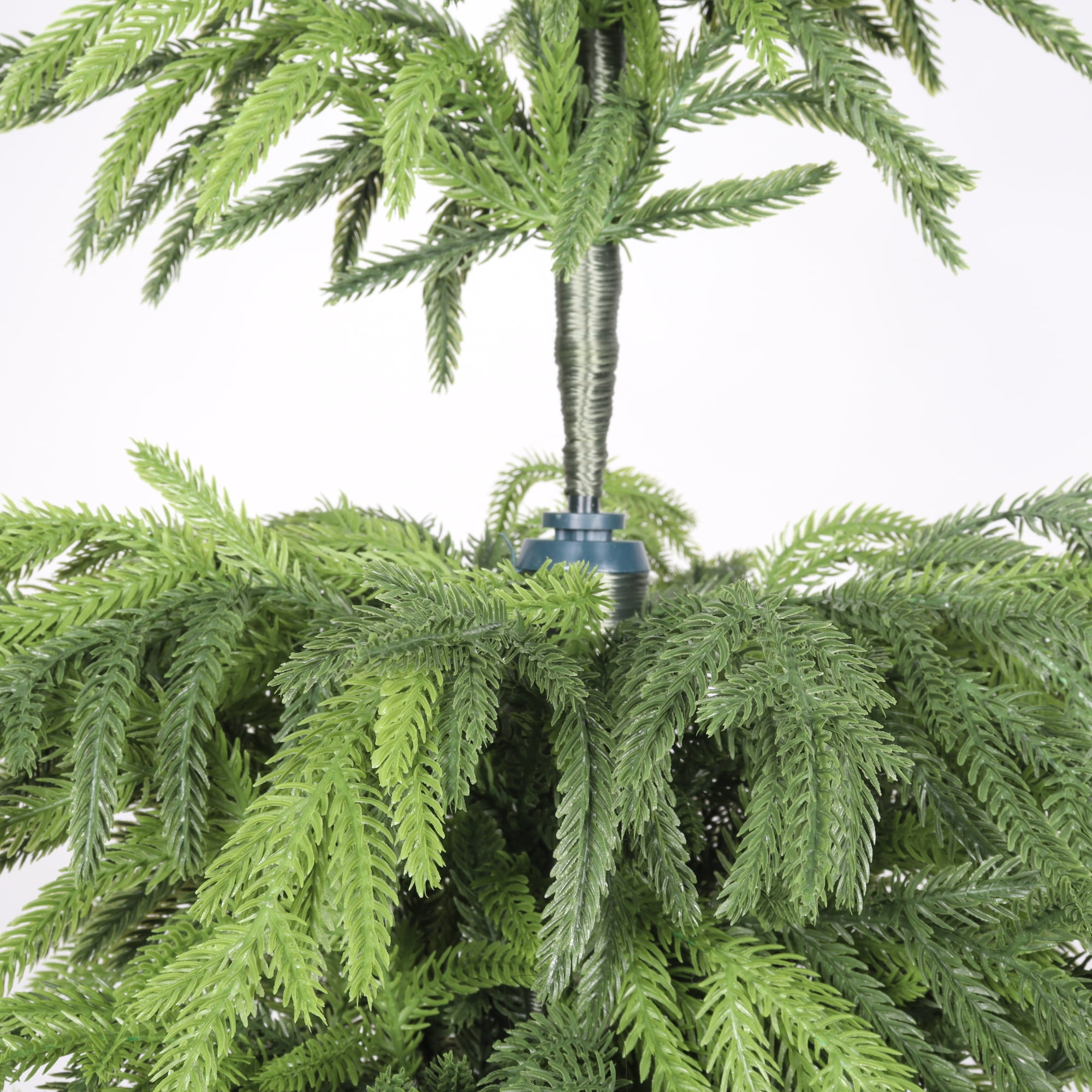 5ft Artificial Real Touch Pine Tree with Black Plastic Pot,Faux Plants Indoor Outdoor Decor,Silk Plants for Home Decor Office,Set of 1